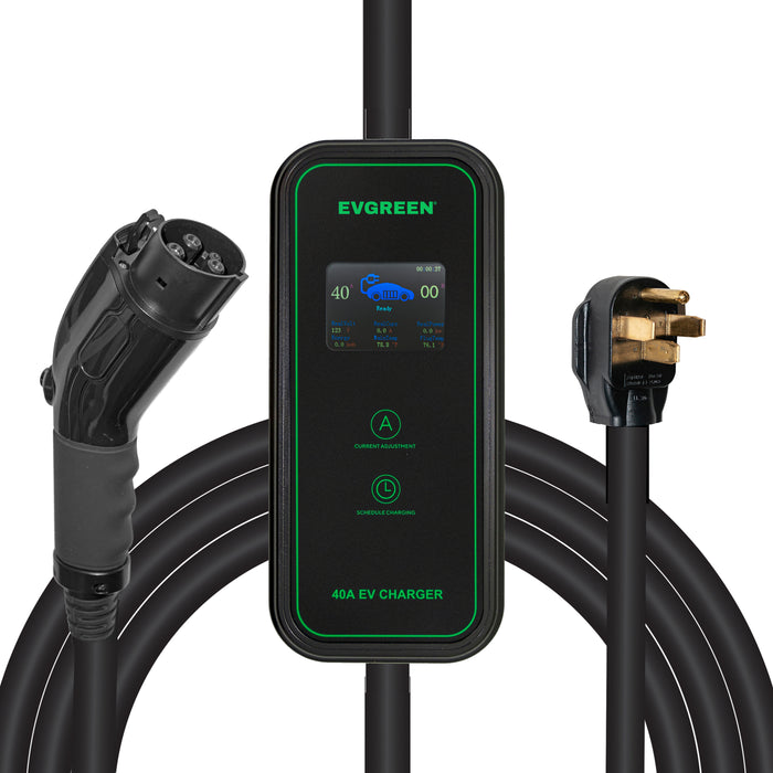 40Amp Level 2 EV Charger for J1772 or NACS (Tesla) EV | 25/30/40/50ft | 240V (HDEV0101A)