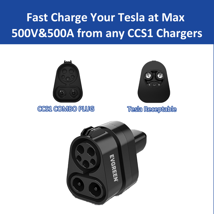 CCS 1 Charger to Tesla EV Charging Adapter | 300Amp | 500V