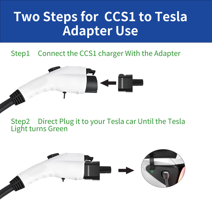 CCS 1 Charger to Tesla EV Charging Adapter | 300Amp | 500V