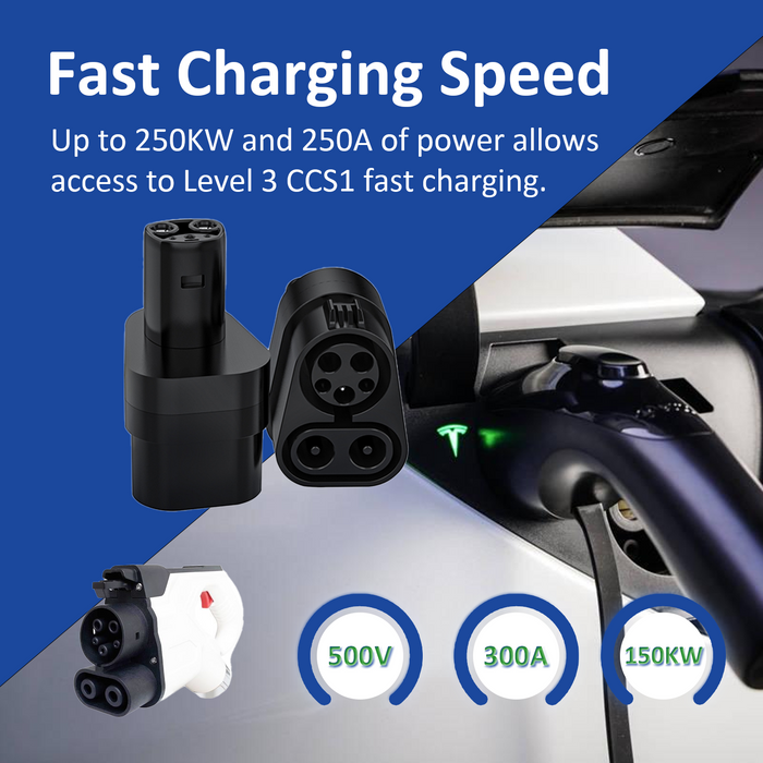 CCS 1 Charger to Tesla EV Charging Adapter | 300Amp | 500V